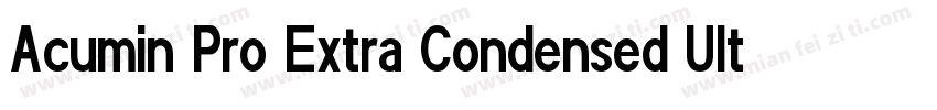 Acumin Pro Extra Condensed Ultra Bl字体转换